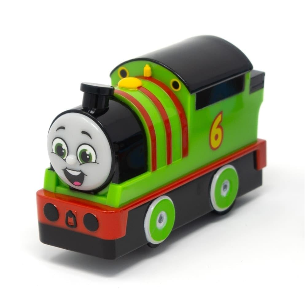 Masudaya Corporation Panel World Thomas the Tank Engine: Thomas & Percy Run! Stop & Go At the Station! Toy (Ages 3+, Battery Operated) 480-1728