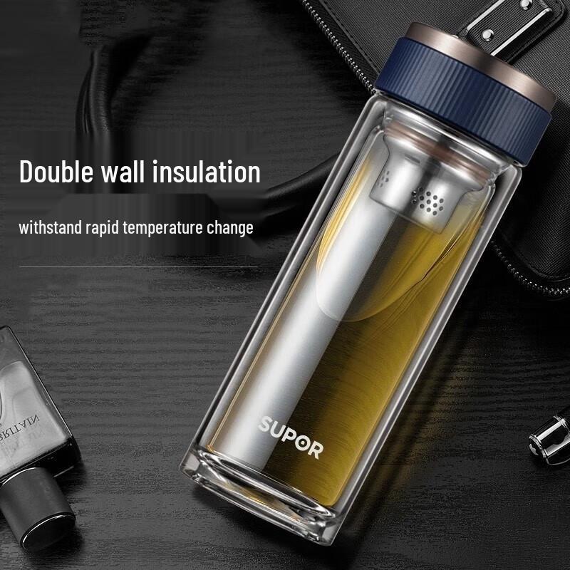 Supor Double-Layer Borosilicate Glass Cup