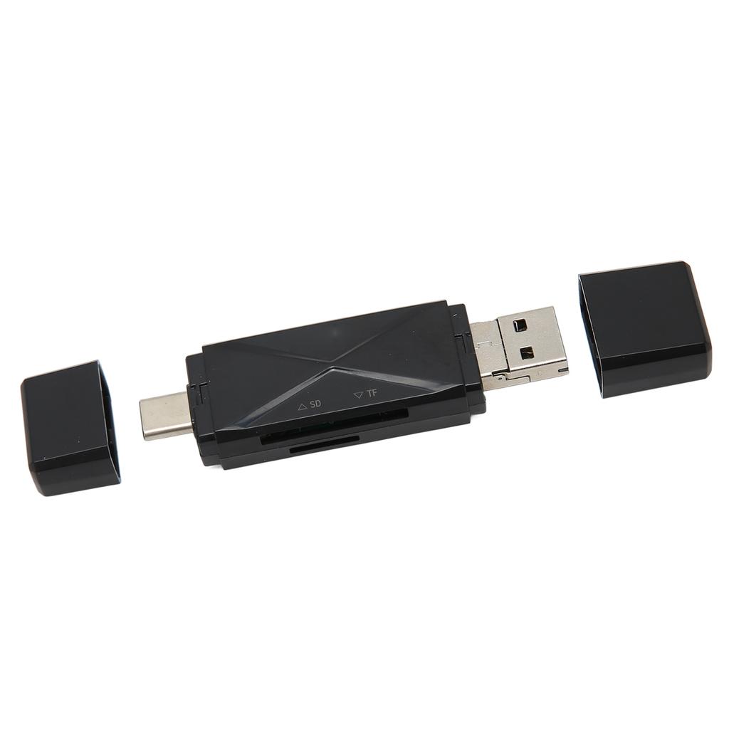USB C USB2.0 MICRO USB Storage Card Reader with 3 Connectors 104MBps 3 in 1 USB Storage Card Reader for Laptop Cellphone
