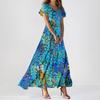 Women's Fashion Casual Floral Print Dress