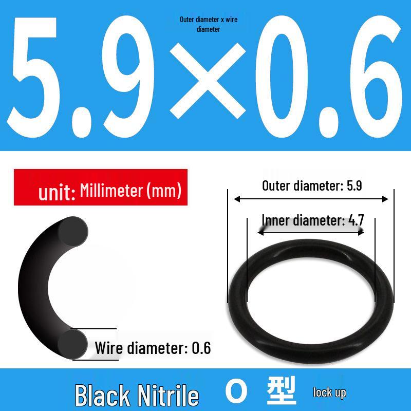 Durable Nitrile Rubber O-Ring, Wire Diameters 0.4-0.8mm, Waterproof & Wear-resistant Sealing Ring