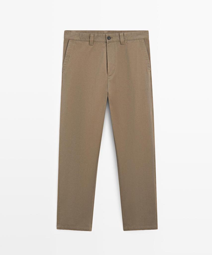 Masimodutti Cotton Relaxed Fit Pants