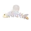 Elegant Korean-Style Rhinestone Fishbone Claw Clip for Women - High-Grade Hair Accessory for Stylish Updos