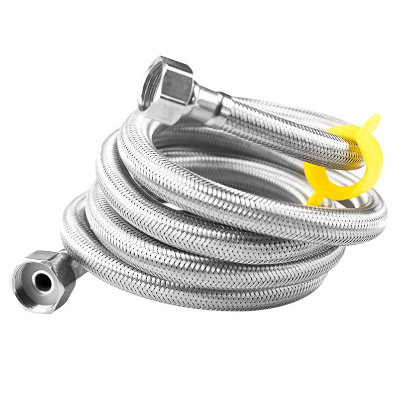 HESDICK GNJZ-7066 Stainless Steel Braided Hot & Cold Water Inlet Hose 1m