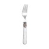 Retro High-End 304 Stainless Steel & Acrylic Cutlery Set: Knife, Fork, Spoon, Dessert Fork, Spoon