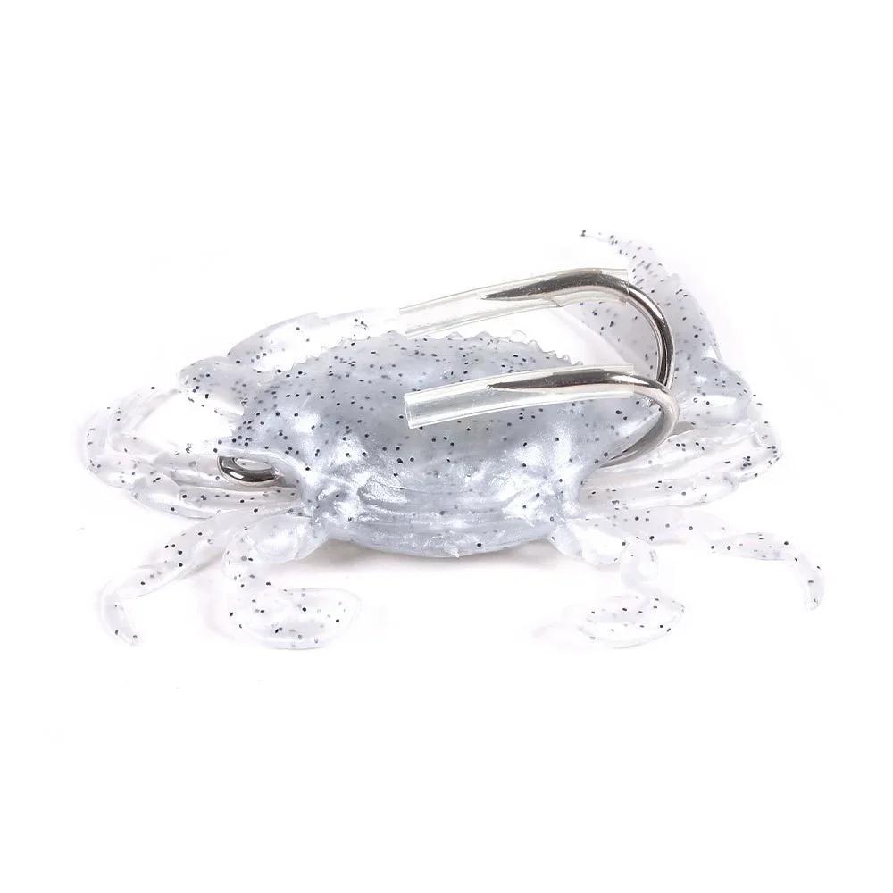 ALASICKA 5-10 pezzi 8/10 cm Esca Granchio Simulazione 3D Esca Granchio Artificiale Esca Morbida Persico Scorfano Merluzzo Amo da Pesca in Mare Attrezzatura Strumento