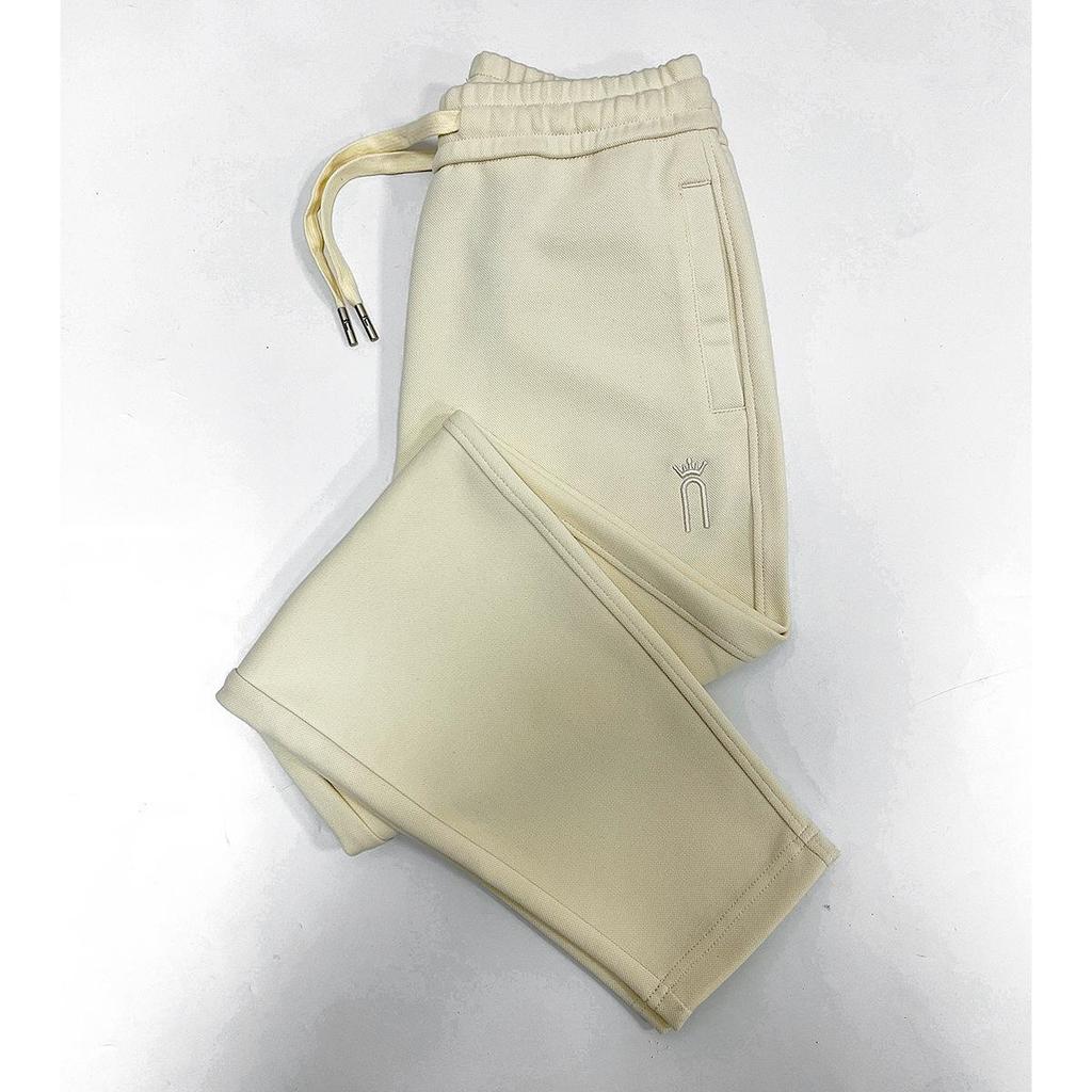 Light Grey Slim Straight-Leg Women’s Sweatpants - Spring/Autumn 2025 Casual Petite Fit