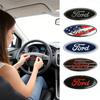 Car Steering Wheel Logo Emblem Sticker CoverFor Focus Kuga Fiesta Edge Explorer Escape Ecosport Mondeo Fusion Ranger Roush