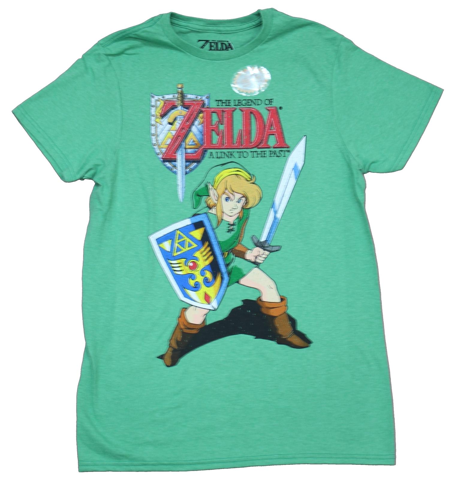 Legend of Zelda Adult New T-Shirt - Toon Style Link to The Past Logo XXXXL