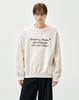 ZIOSONGZIO Semblance Slogan Textured Sweatshirt Cream Zi2Ts802Cr
