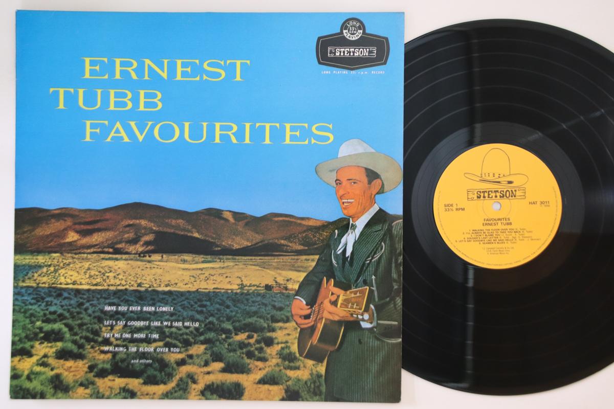 

LP Record ERNEST TUBB - Favourites HAT3011 STETSON US Folk Used
