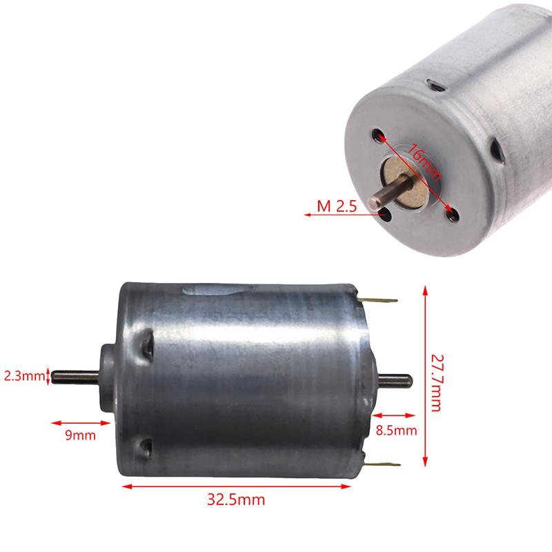 1 Stück Bastelspielzeug Haartrockner Elektrische Ventilatoren Zubehör 360Sh DC12V-24V Motor 13800 U/min Hochgeschwindigkeits-Kohlebürsten-Mikromotor