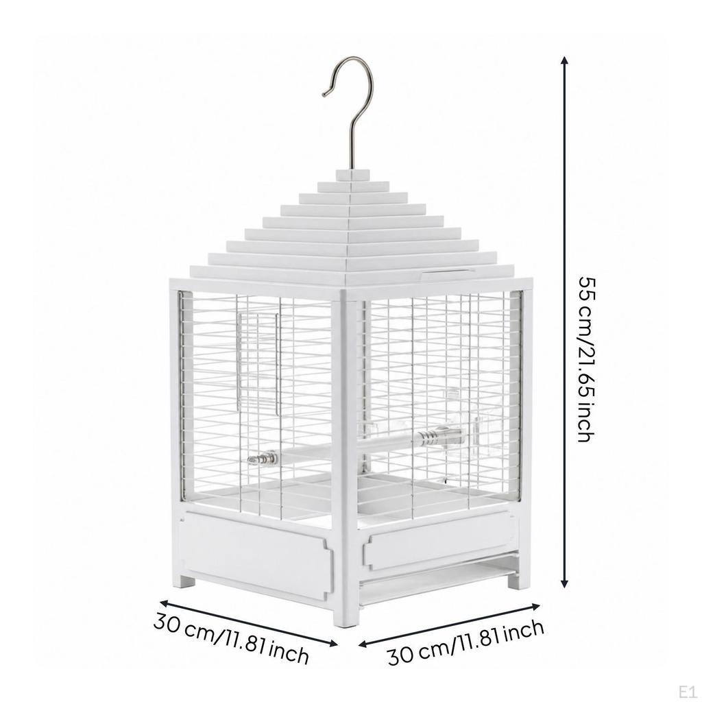 Bird Cage with Pull-out Tray Decorative Slide-out Easy to