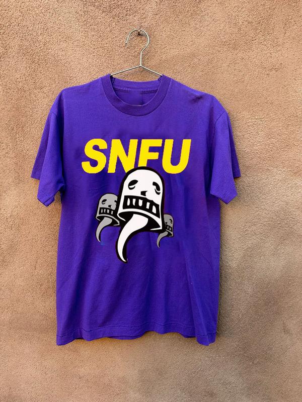 Rare SNFU Concert & Tour Short Sleeve Purple All Size T-Shirt K839 Unisex T-Shirt XXXXL