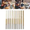 Mini  Twist Drill Bits 10pcs Assorted Size Precisions Mini Drill Bit Set for Intricate Drilling In Wood & Plastic