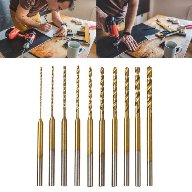 Mini  Twist Drill Bits 10pcs Assorted Size Precisions Mini Drill Bit Set for Intricate Drilling In Wood & Plastic