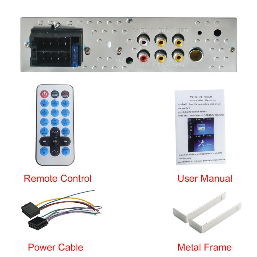 Car Radio MP5 Car MP3 MP4 Player USB Car 4.1'' HD Car stereo IN OUT FM/AUX bluetooth with 8LED Dynamic Track Camera