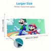 Mario & Luigi Duo Print  Cushion Non-slip Laptop Tablet Big Mousepad XXL Mat Mini PC Playmat With Lock edge