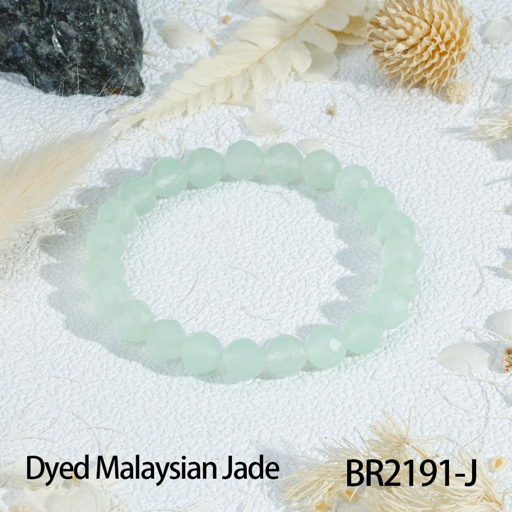 Multi-Color Transparent Crystal Bead Bracelet for Women - Layered French Style Jewelry