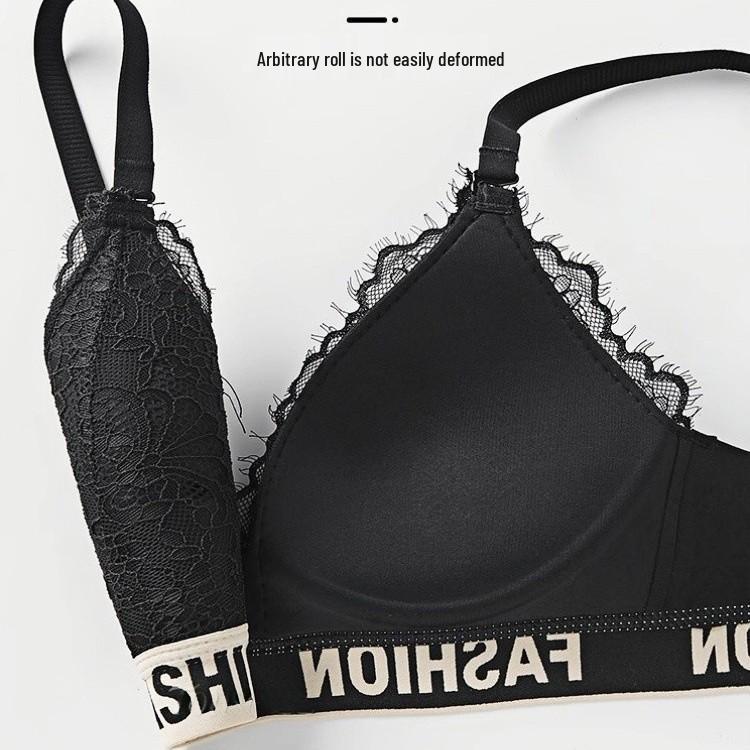 Summer Lace Push-Up Wireless Bra: Enhances Small Chest, Anti-Sag Support, Sexy Triangle Cup Design