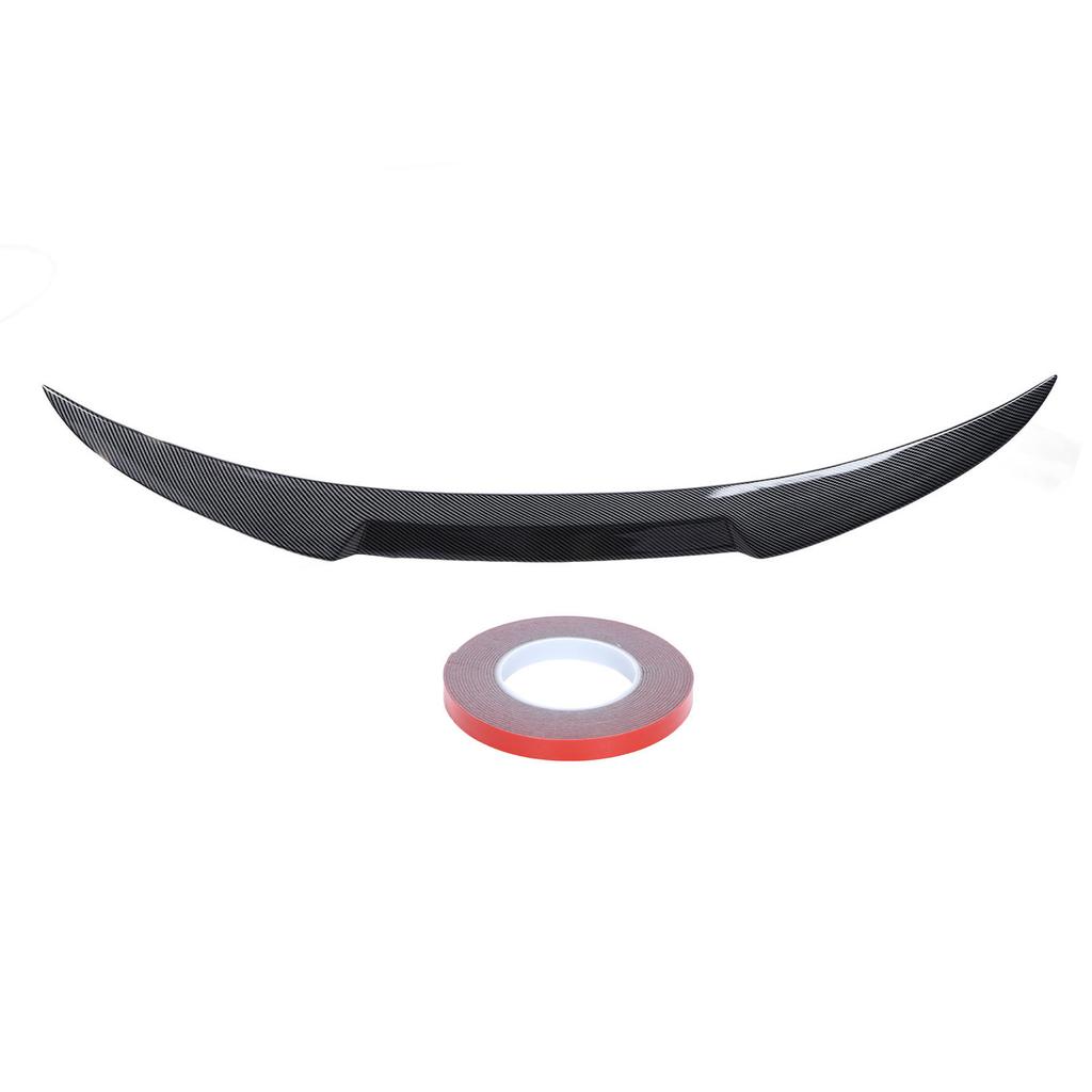 Rear Trunk Spoiler Enhanced Aerodynamics M4 Style Carbon Fiber Look Trunk Lid Spoiler Wing for 3