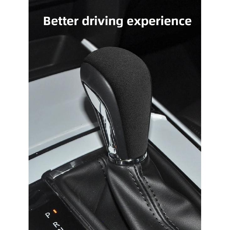 1PC Shift Knob Cover for Mazda 3 Axela CX-30 2020 Accessories Car Gear Cover Shift Knob Lever Shifter Suede Protective Sticker