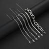 6pcs Vintage Pearl Snake Chain Bracelet Set For Women Fashion Chunky Flat Round Design Twisted Chain Bracelet Daily Wear Jewelry