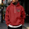 Men's Halloween Print Pullover Hoodie for Holiday Party and Cold