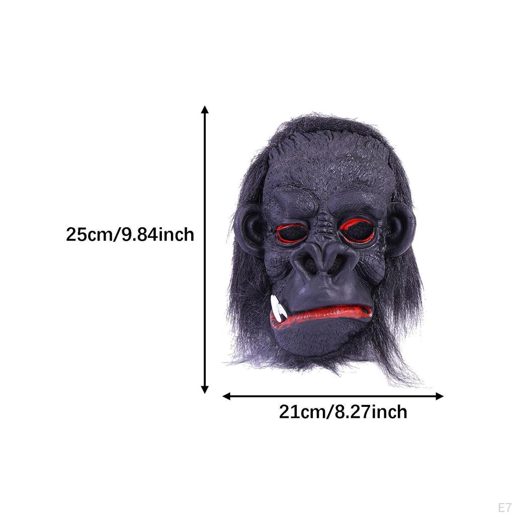 Accessori Cosplay Gorilla Leggeri Comodi Testa di Scimmia Halloween, per Mascherata Festiva