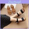 Casual Pu Flat Sandals With Water Drip Embellishments For Women
