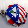 American Flag, Bear- Automatic Opening and Closing, 8-rib Structure Portable Umbrella, Suitable for Men and Women in All Seasons - Perfect G