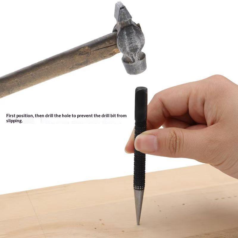 Carbon Steel Center Punch Set Non Slip Grip 1.5Mm 2Mm 3Mm For Woodworking Metal Drilling Positioning