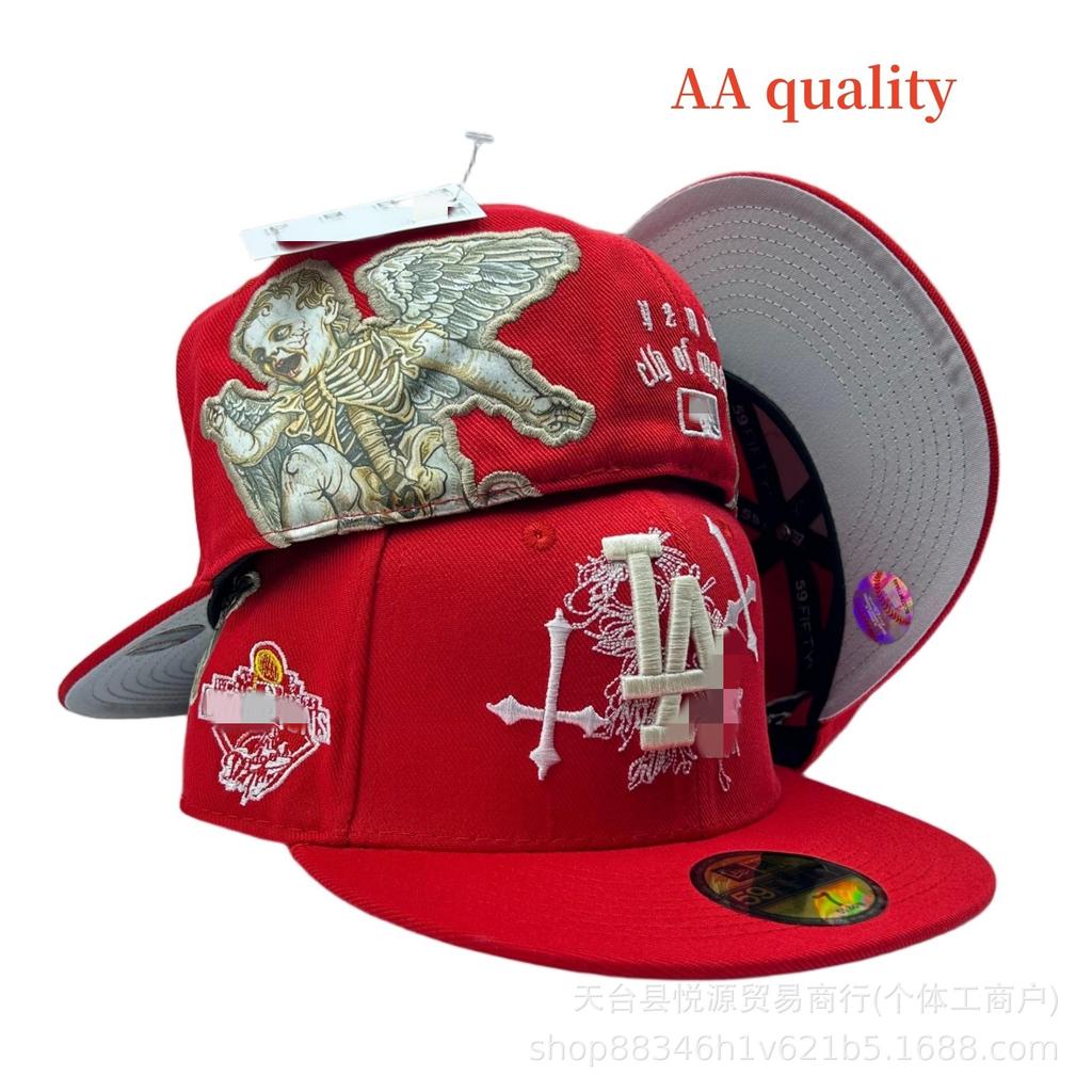 PouChangAnFo 3D Stickerei Team Liga Baseballkappe, Geschlossene Kappe Größe, Flacher Schirmkappe