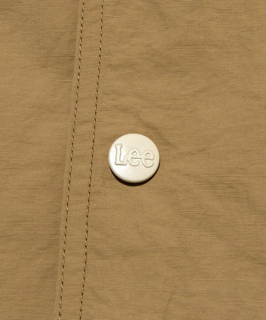 Lee Nylon Collar Varsity Jacket Beige