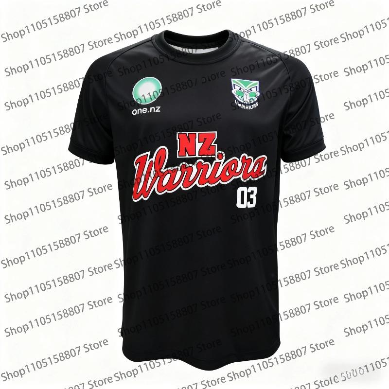Summer Men s New Zealand Warriors Rugby Training Wear Children s T-shirt Men s and Women s Same Casual Breathable Top XS