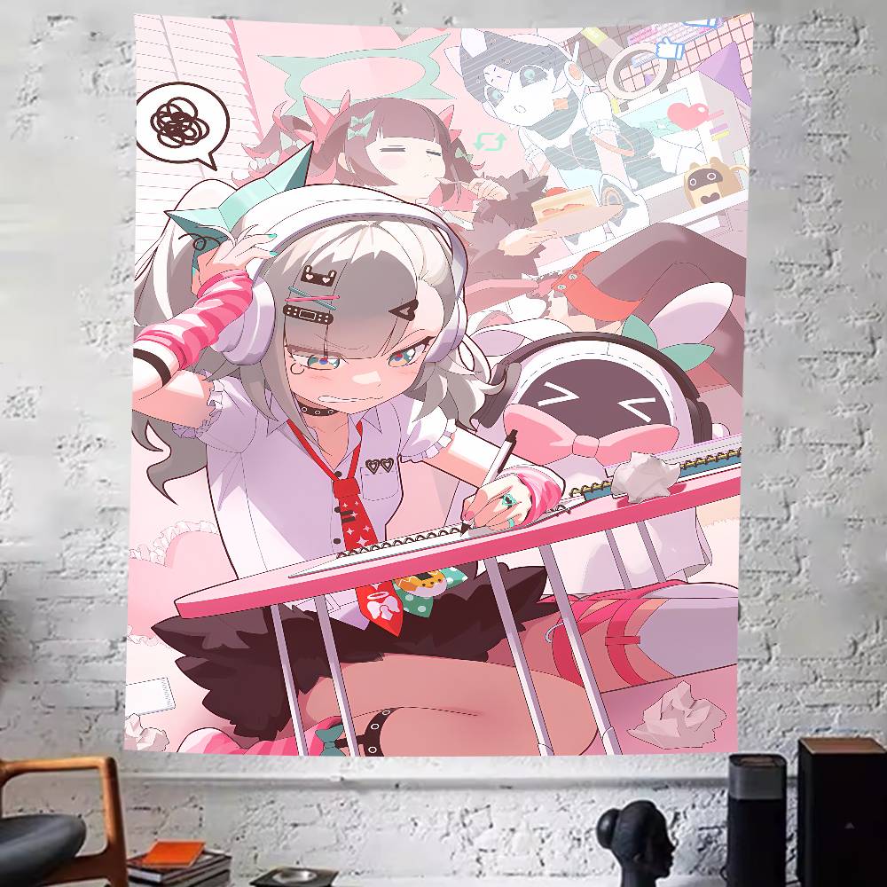 Large Cool Video Game ZZZ Cute Kawaii Angel Girl Tapestry Wall Hanging Art Decoration Aesthetic Background Cloth Birthday Gif