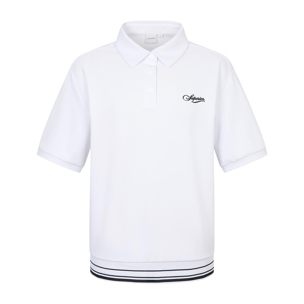SUPERIOR Women'S Blouson Semi-Oversized T-Shirt White (Iw0Ftty20431)