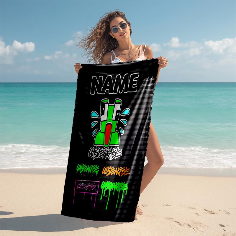Personalized Customized Proof Beach Towel with Gaming Unspeakable Pattern - Soft, Absorbent,quick-drying,perfect Swimming,camping&bathing