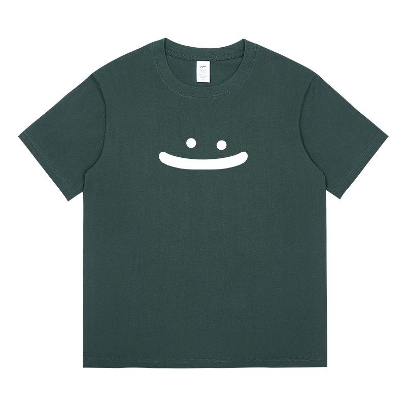 Short-sleeved Men's Summer Students Korean Version of The Casual Loose Round Neck Yankee Printing Wild Harajuku Wind Tops Trend Women