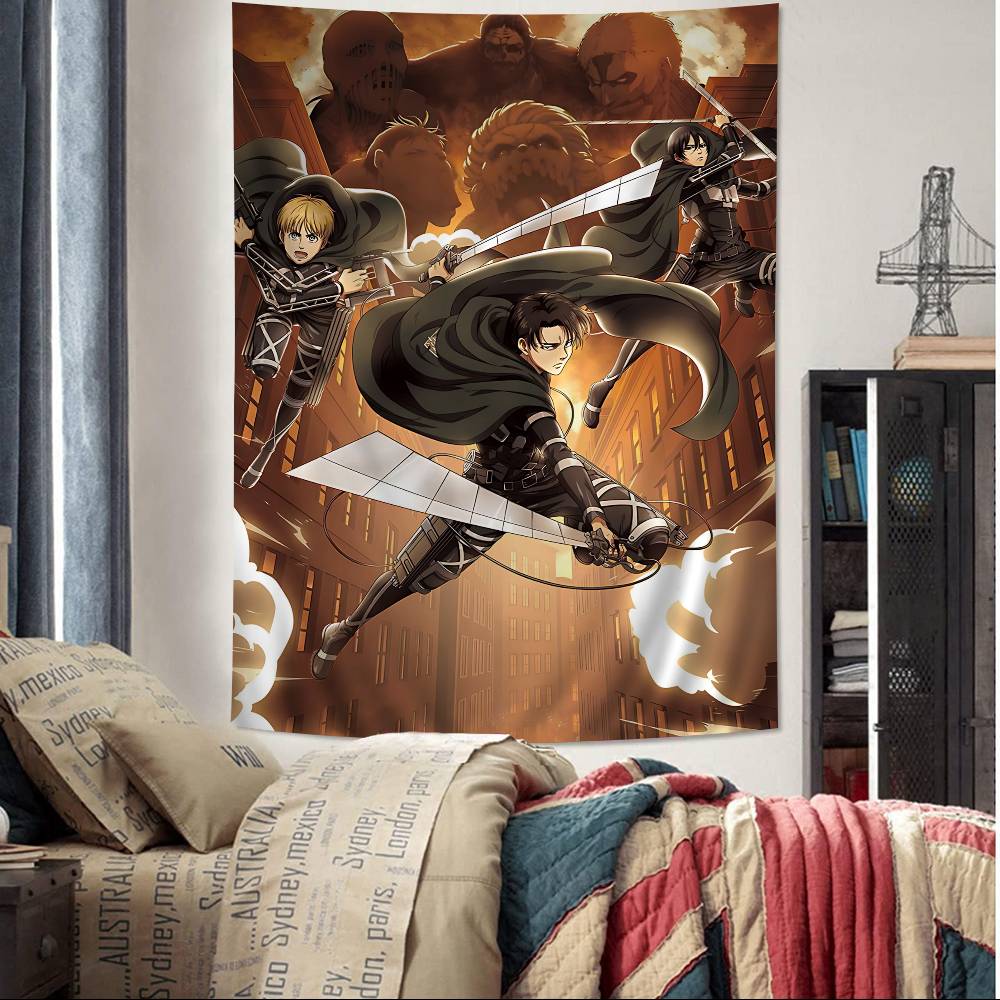 Anime Attack On Titan Τελική Σεζόν Anime Ταπετσαρία Hippie Λουλούδι Χαλιά Τοίχου Διακόσμηση Εστίας Κρέμασμα Τοίχου Διακόσμηση Σπιτιού