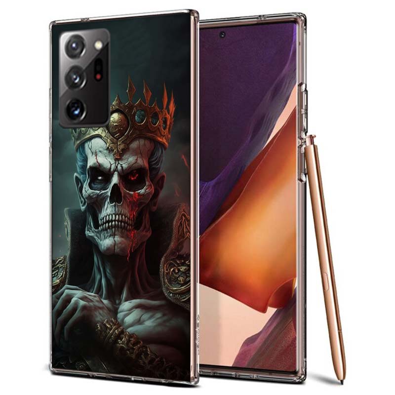 

Crown Skeleton Emperor Phone Case for Samsung A55 A35 A25 A15 A07 A05S A16 A17 A26 A36 A37 A56 A57 Galaxy Note 20 10 A50S A71 A5 Samsung A21S