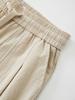 IKALOOK Loose Fit Double-Pleat Pattern Linen Pants Dpt141