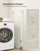 SONGMICS Clothes Drying Rack, Metal Laundry Drying Rack, Foldable, Space-Saving, Free-Standing Airer, with 2 Gullwings, Indoor Outdoor Use