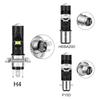 1 Peça H4 BA20D P15D Lâmpada de Farol de LED para Motocicleta Holofote 12V Luz de Cruzamento/Farol Alto Lâmpada de Nevoeiro Dupla Cor Branco Amarelo Acessório para Motos