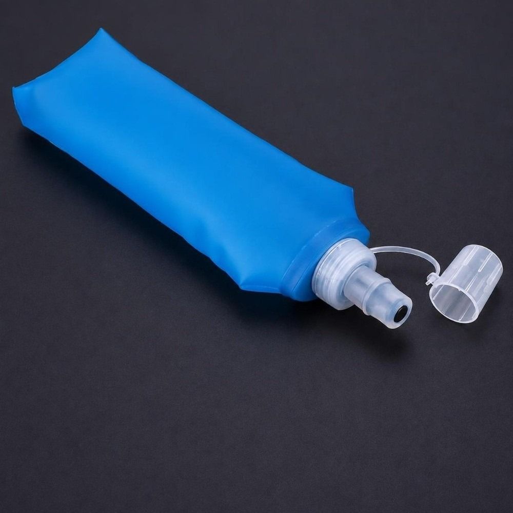 2 Pack TPU Hydration Bladder Bag 500ml Drink Containers Collapsible Soft Water Bottles Hiking