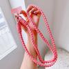 Colorful Lanyard Woven Rope Girls' Crossbody Shoulder Strap  Anti-loss Sturdy Lanyard Keychain  Four-strand Mobile Phone Lanyard