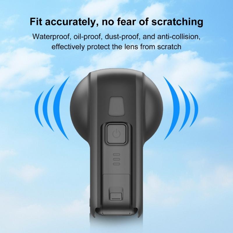 Lightweight Camera Lens Protector Easy Installation 360 Degree Protective Housing Skin Sleeve Replacement for 360