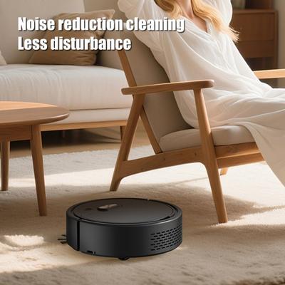 Smart Robotic Vacuum Cleaner with Sweeping Suction Mopping 3-in-1 Automatic Floor Cleaner Anti-Collision Self-Charging Robot Vacuum for Pet Hair &