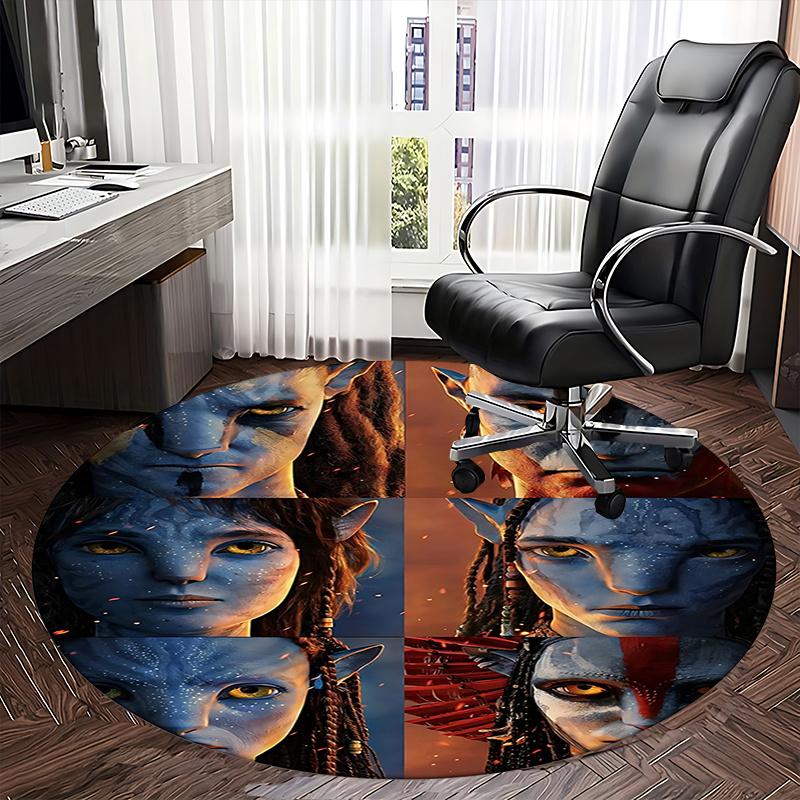 Avatar Inspired Chair Mat Round Carpet for Home Decor, Office Use, Living Room, Bedroom, Gift Idea0151b