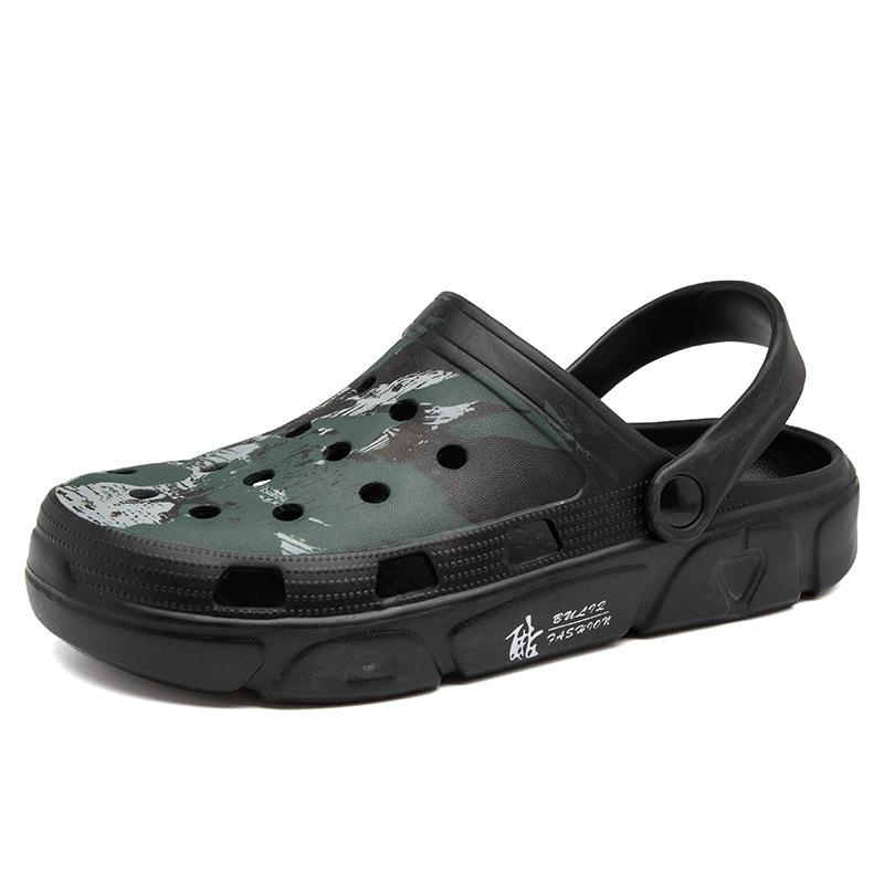 Breathable Man Sandals 2024 Summer Men's Slippers 9 Slip-On Garden Shoes EVA Injection Shoes Sports Walking Shoes Men